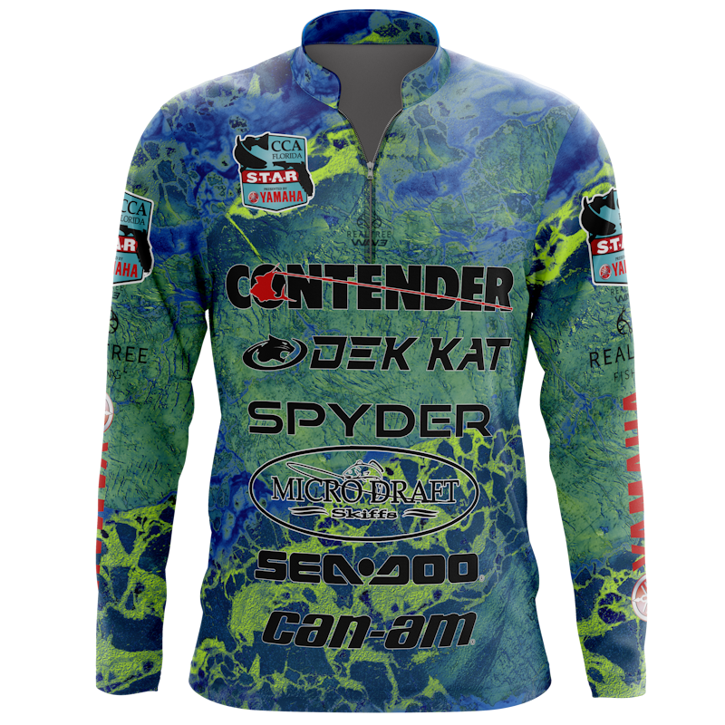 Custom Sublimation Tournament Fishing Jersey