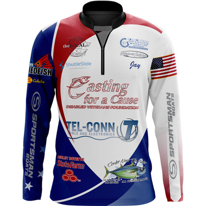 Custom Sublimation Tournament Fishing Jersey