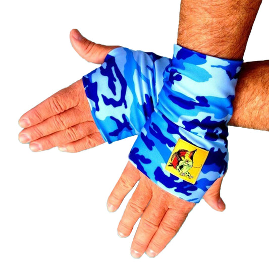 Fingerless Glovez Bluecamo